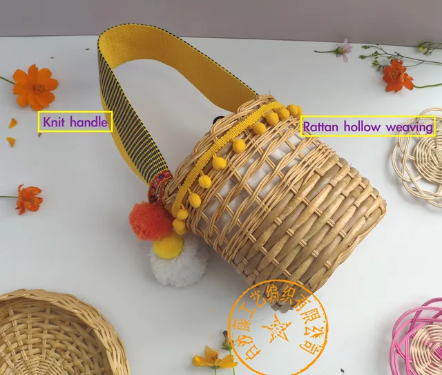 Woven Rattan Bag