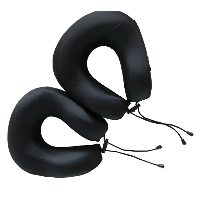 U shape memory Foam travel neck pillow with phone bag