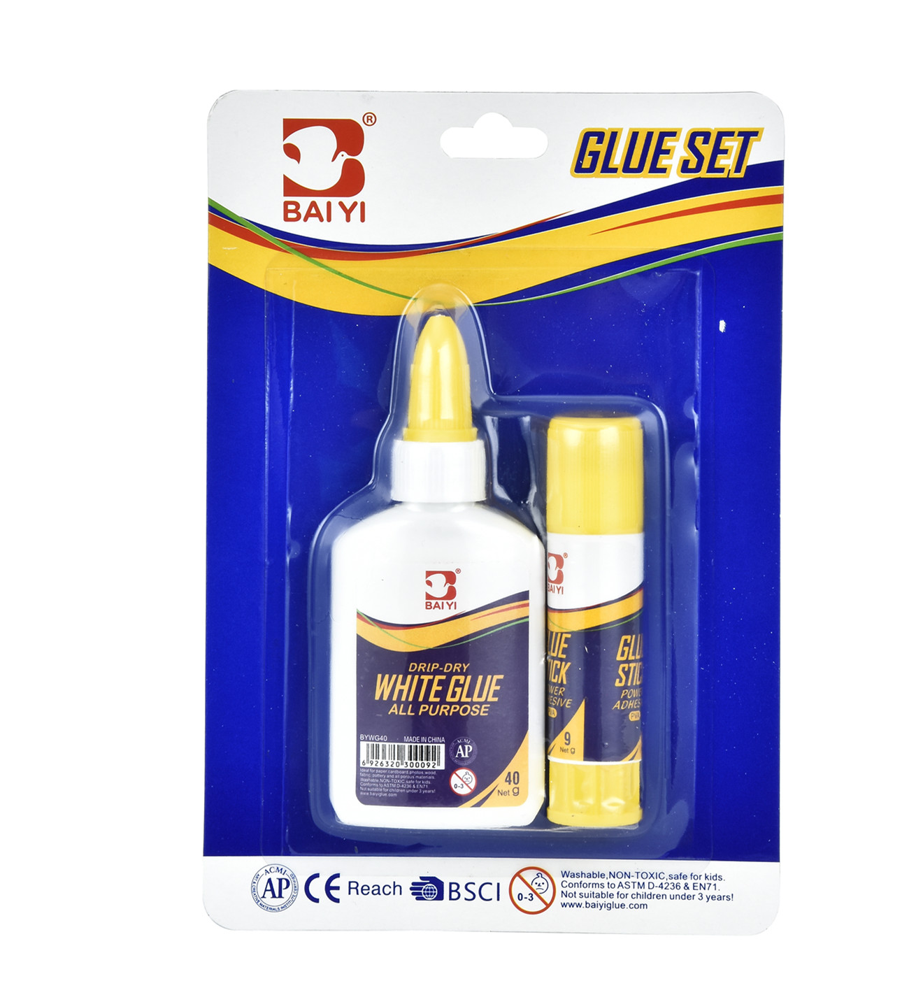 40g white glue 9g glue stick glue set