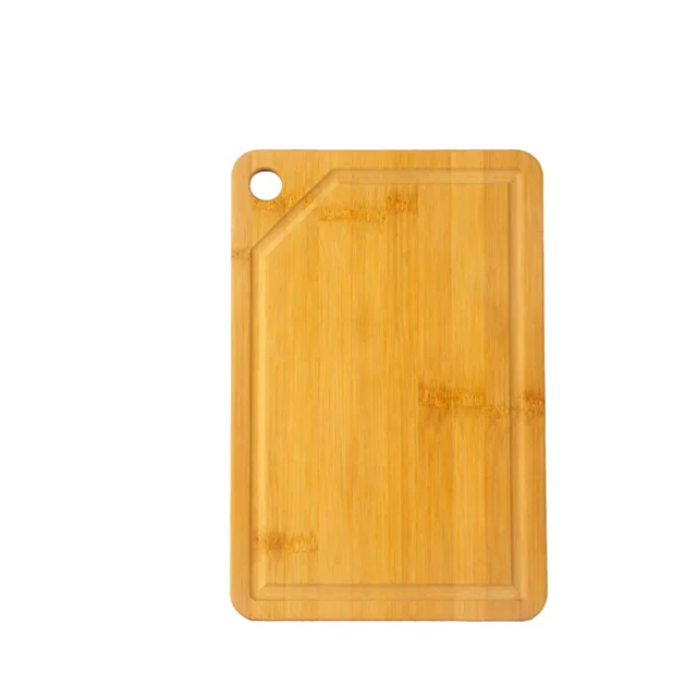 Rectangle bamboo cutting board with groove