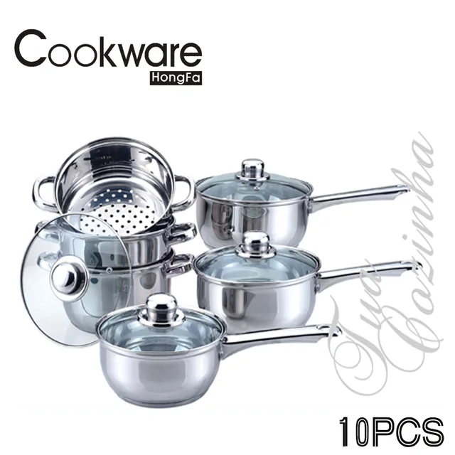 10pcs Ss Cookware Set