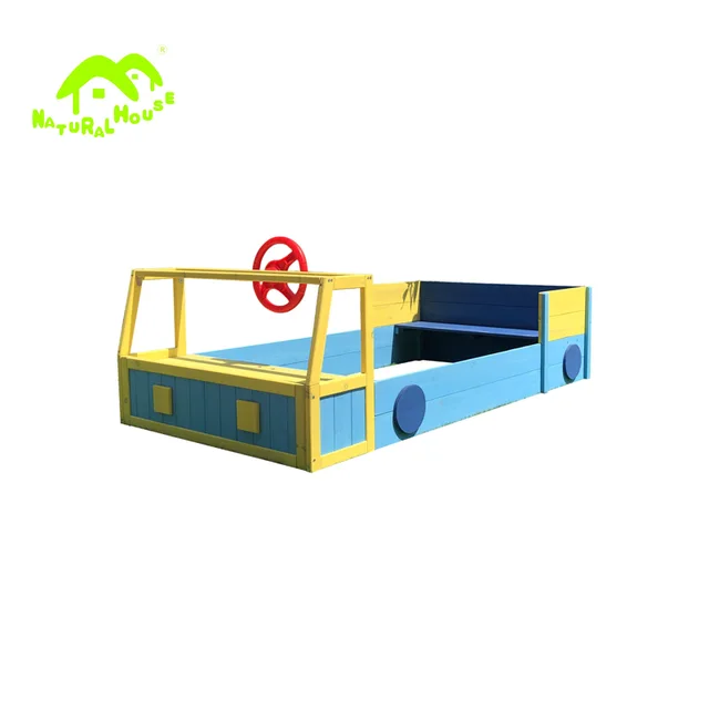 Wooden sandpit