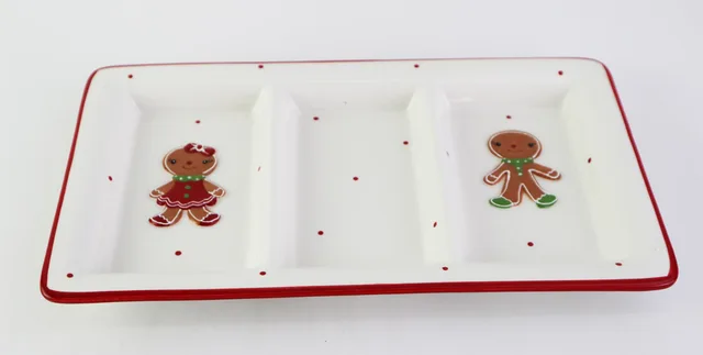 Ceramic section 3 dish,plate