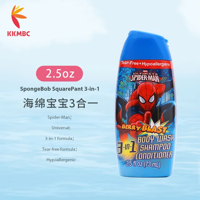 Spiderman 3-in-1 body wash,shampoo& conditioner