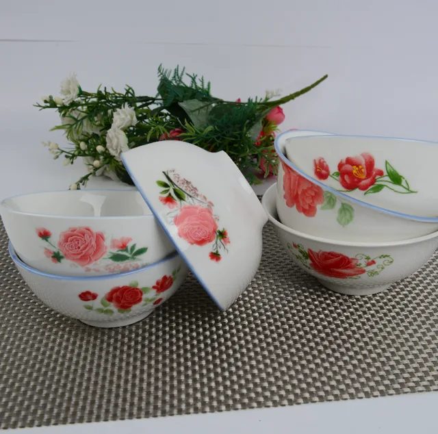 In-glazed ceramic bowl ceramic soup bowl rice bowl