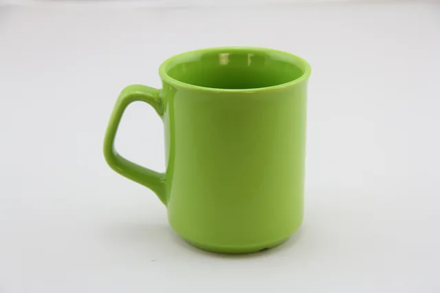 Glaze mug two tone color mug