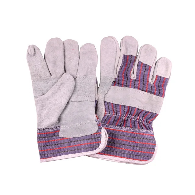 10.5‘’cow split leather patch palm gloves