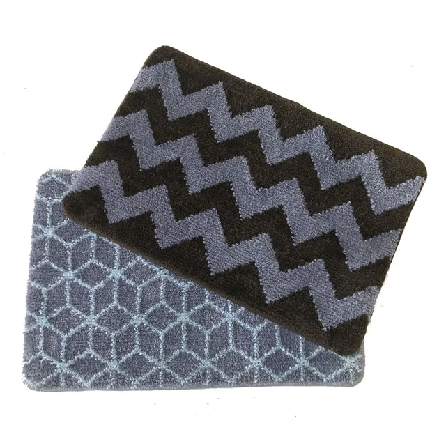 Jacquard bathroom mat