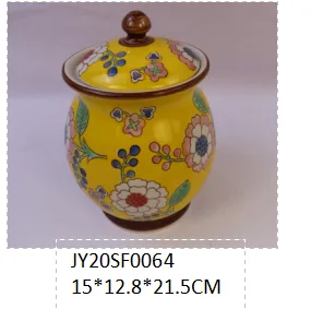 Stoneware Jar handpainting