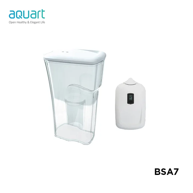 BPA Free Activated Carbon Alkaline Portable Water FilterJug Remove Impurities Chlorine Metals 2.5L Water Filter Pitcher BSA7