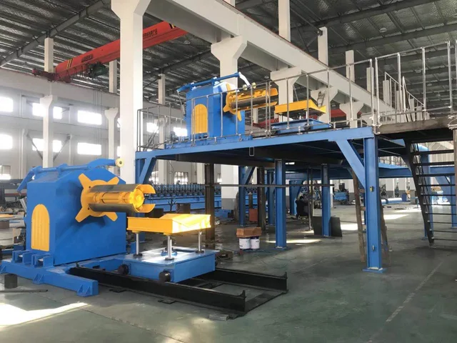 Garage doors forming machine