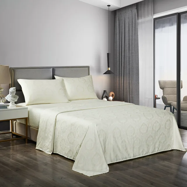 Poly/cotton jacquard bedding set