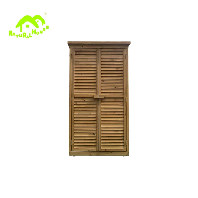 Wooden garden shed