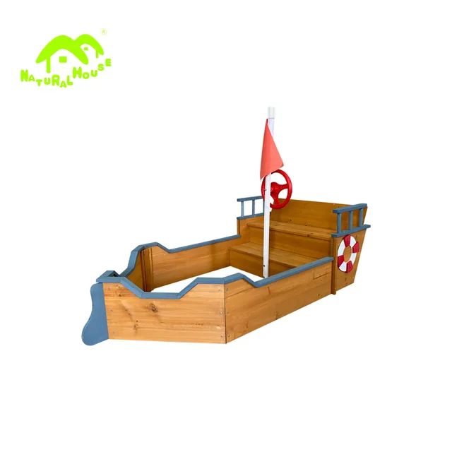 Wooden sandpit