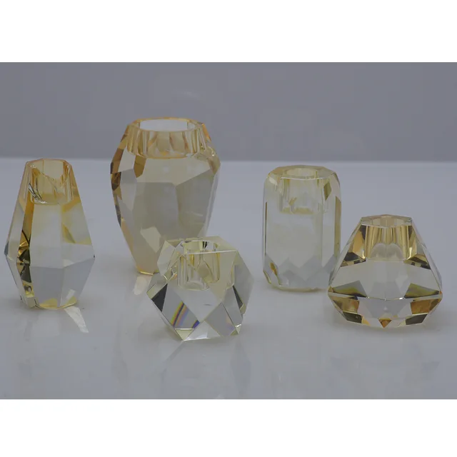 Crystal candle holder, crystal decoration
