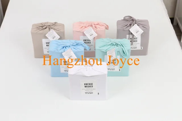 Washed microfiber sheetset