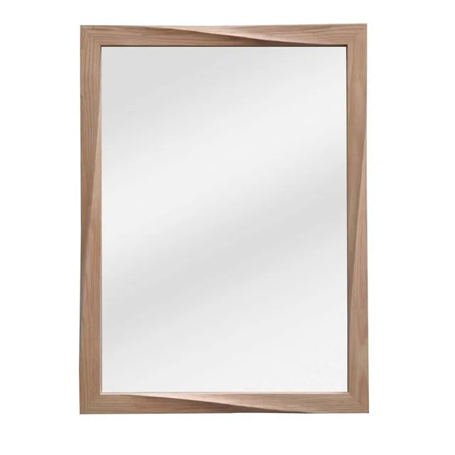 Natural oak frame with flat mirror