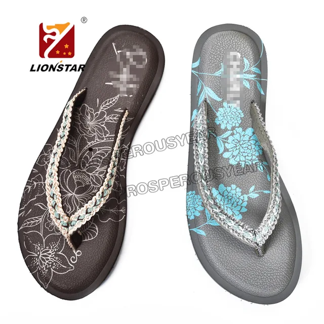 Braid lady flip flop