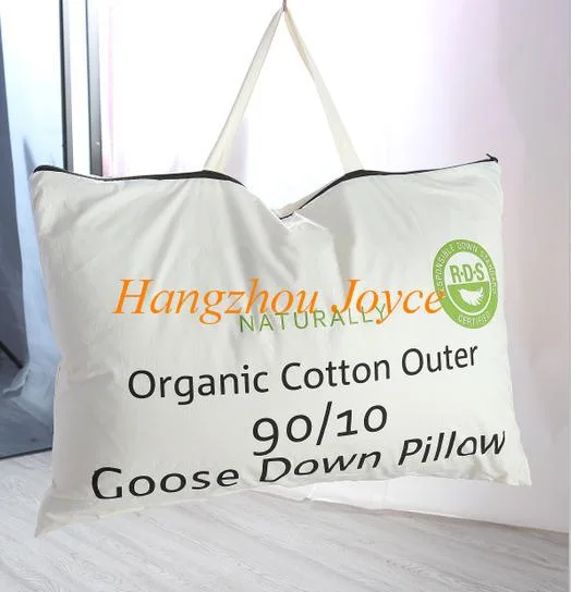 Organic cotton down pillow