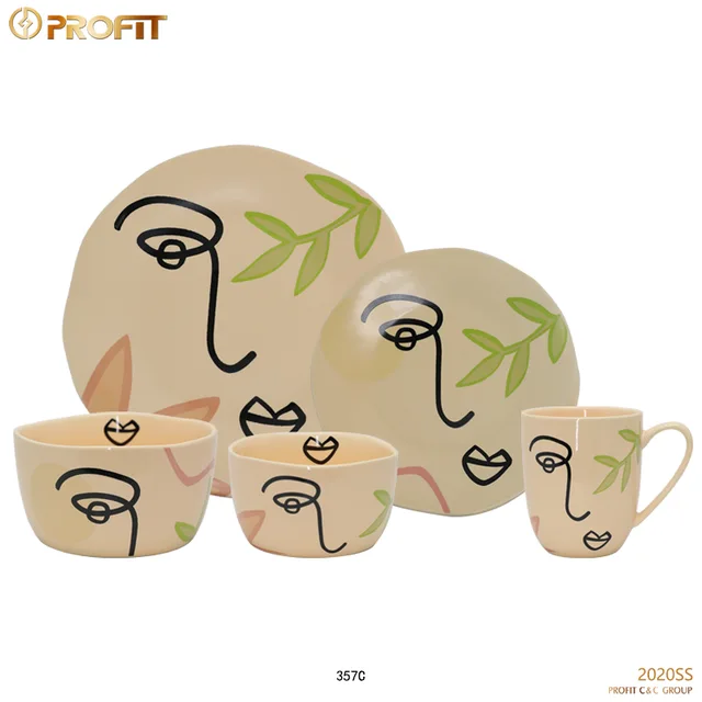 Face porcelain tableware