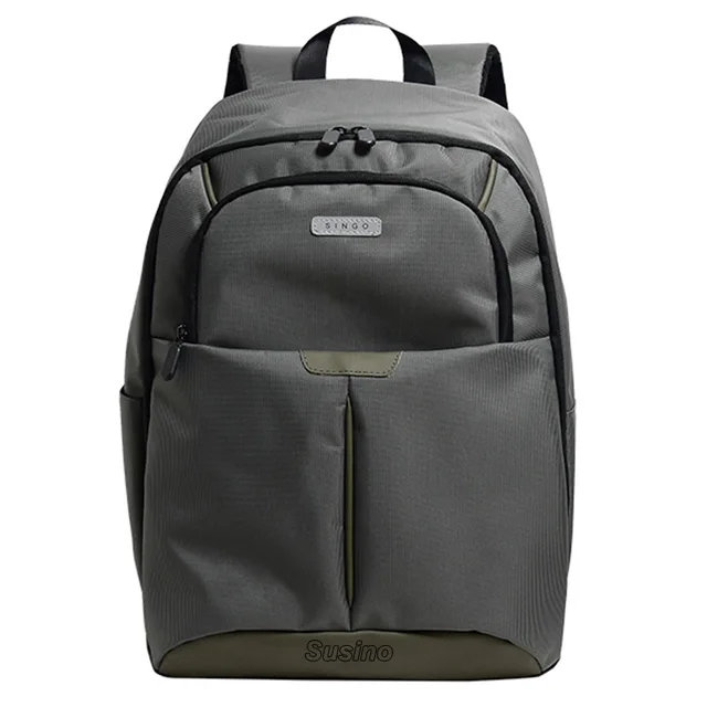 Custom Logo Two Tone Nylon Laptop Outdoor Backpack Army Green Bags Back Pack Factory Wholesale