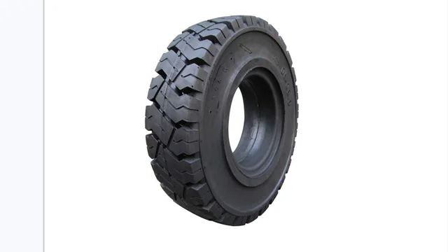 Solid forklift tire