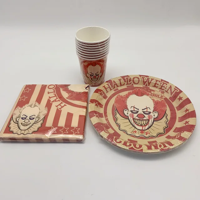 Disposable Paper Plates, Cups and Napkins, Tableware Sets paper plates set party decorations supplies