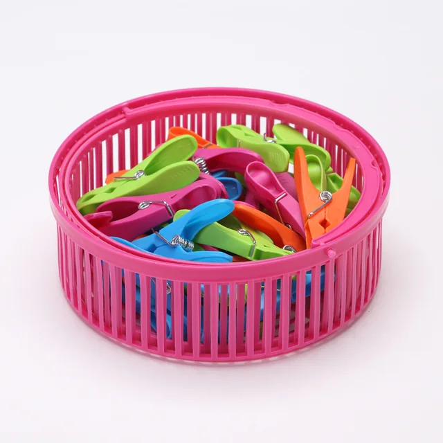 Plastic peg in basket