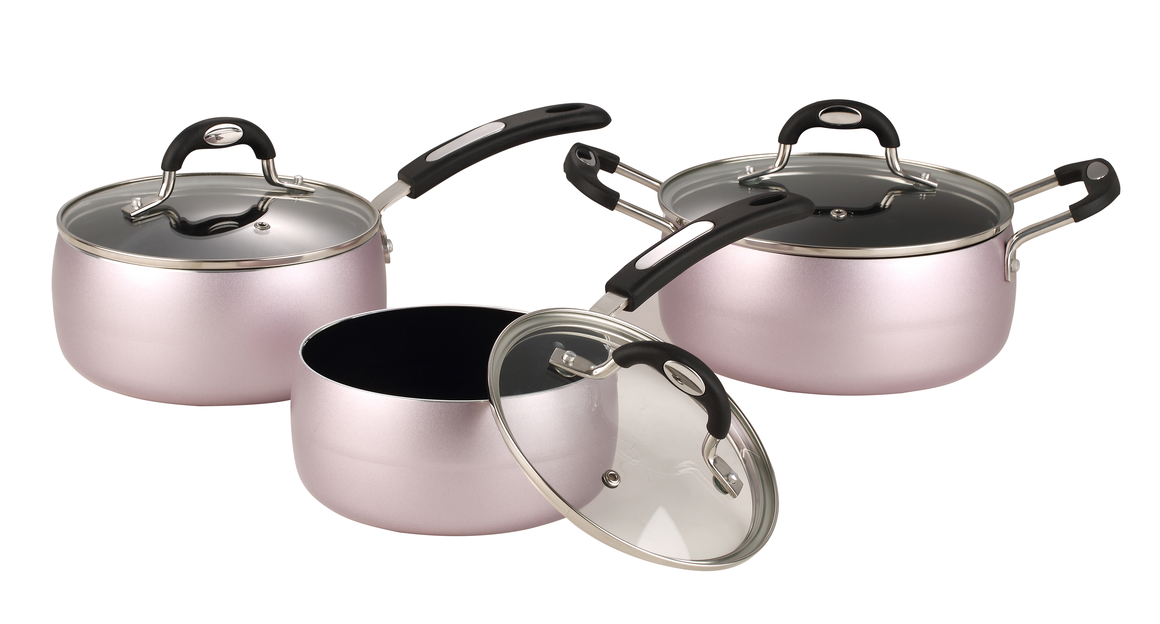 Pressed bulging pan 6pcs set