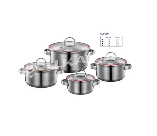Stainless steel 8pcs cookware set