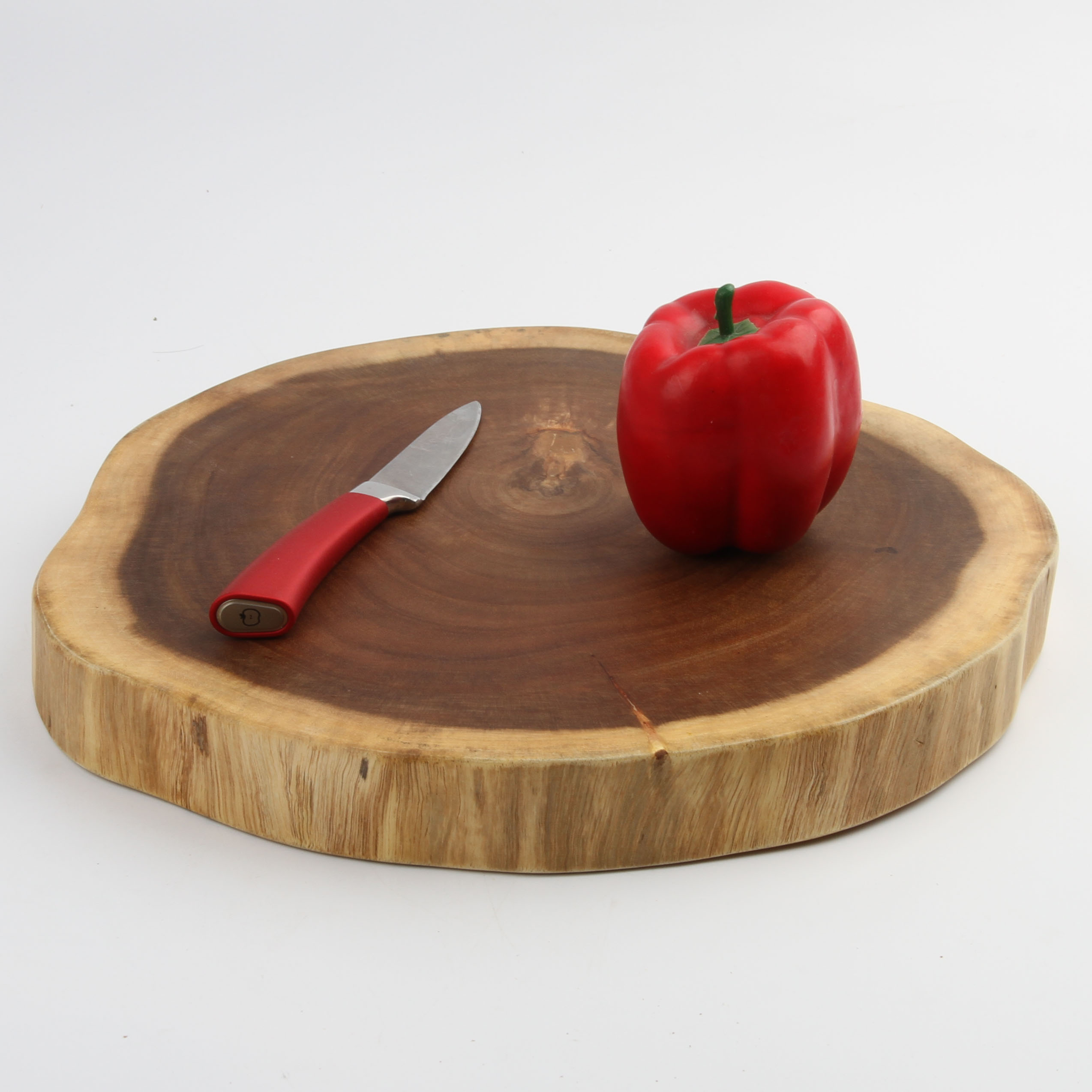 Natural edge acacia wood board
