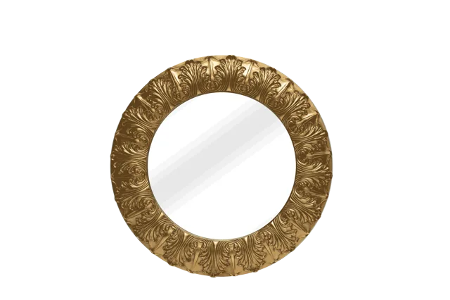 PU frame mirror classical european decor mirror design style