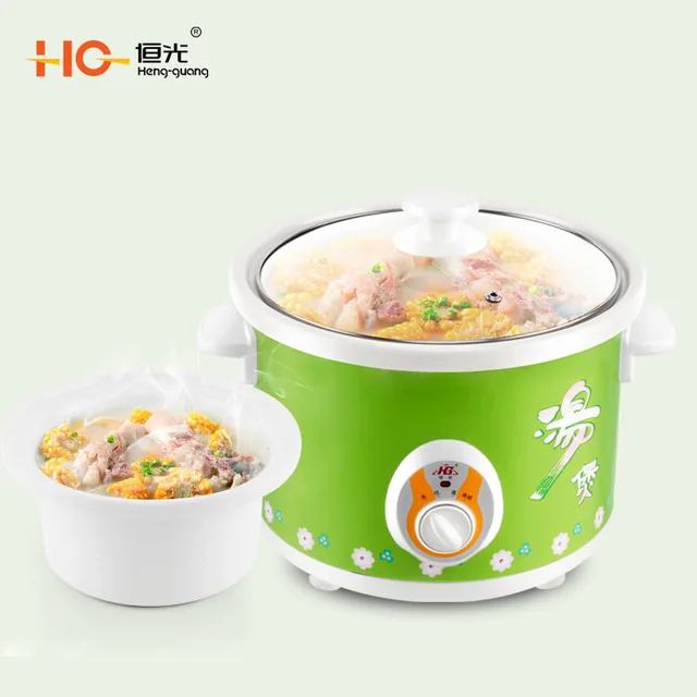 Heng Guang electric stew pot slow cooker multi-function electric heat pot electric cooking pot health soup clay pot ceramic saucepan purple casserole