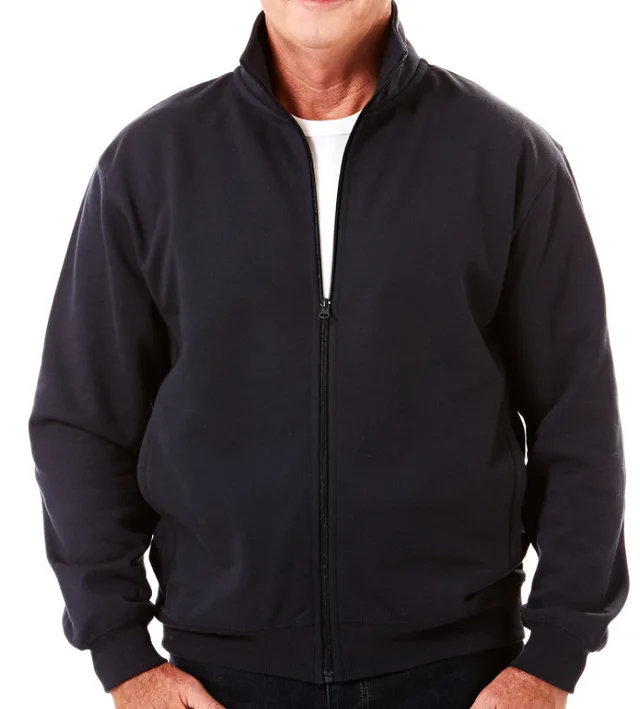 Jacket Zipped Jacket, Sweat Shirt, Fleece Sweater Mens Basic Knitted Zip Through Fleece Top Men