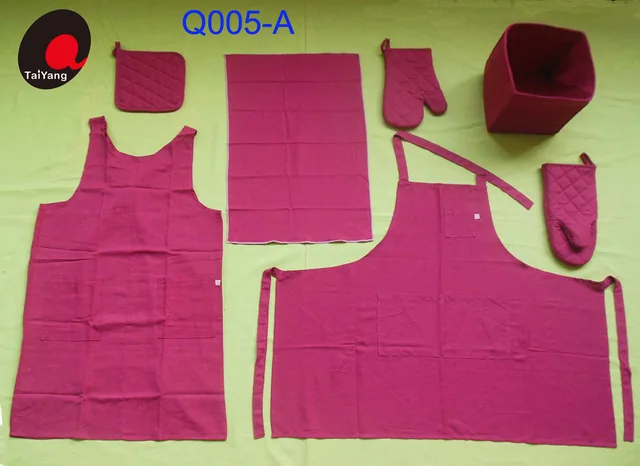 Ramie/Cotton apron/oven glove/potholder/tea towel