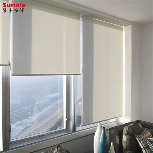 Sunscreen fabric roller blinds