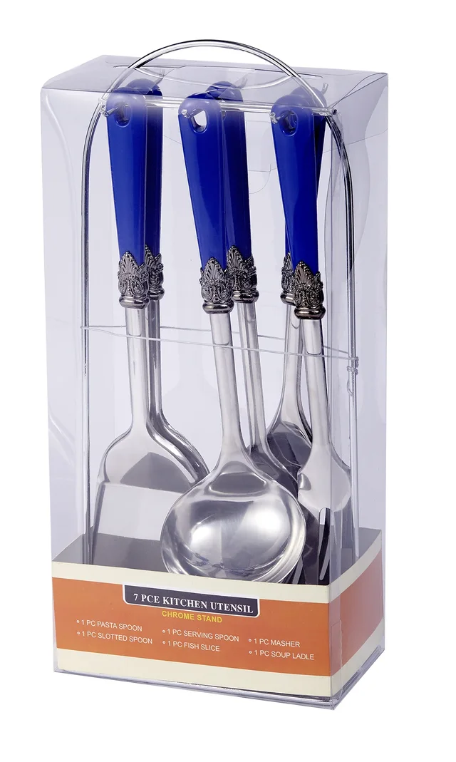 Stainless Steel Cutlery Set Chrome stand+PVC