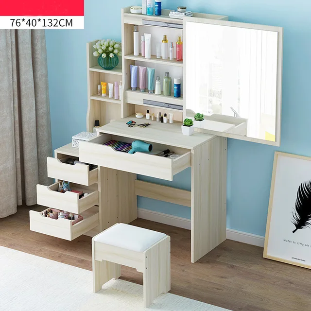 Vanity Set Dressing Table Bedroom Fashion Makeup Table with Mirror