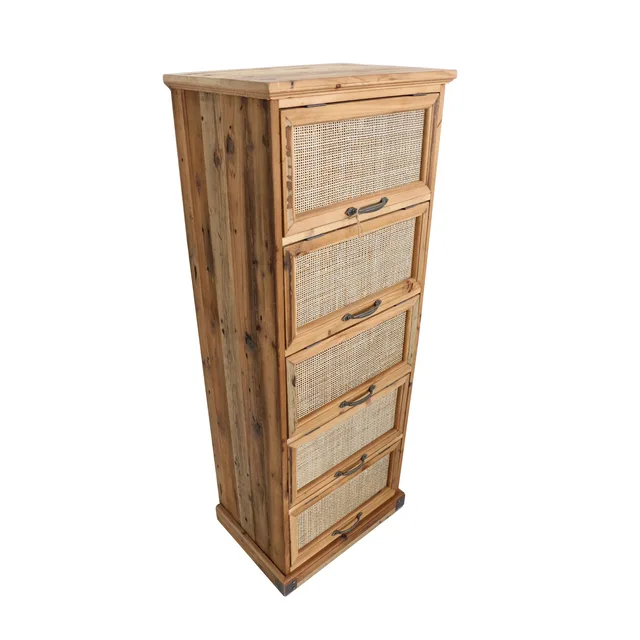 Wooden and Metal Cabinet