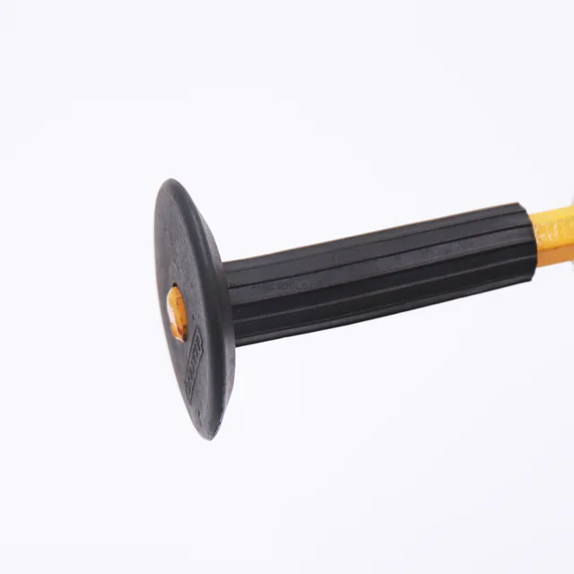 Cold chisel with black rubber holder/chisel/cold chisel/stone chisel