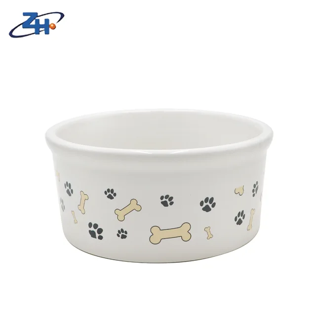 Ceramic pet bowl customized