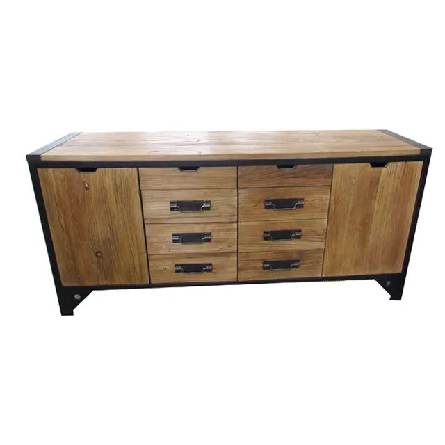 Industrial old elm buffet