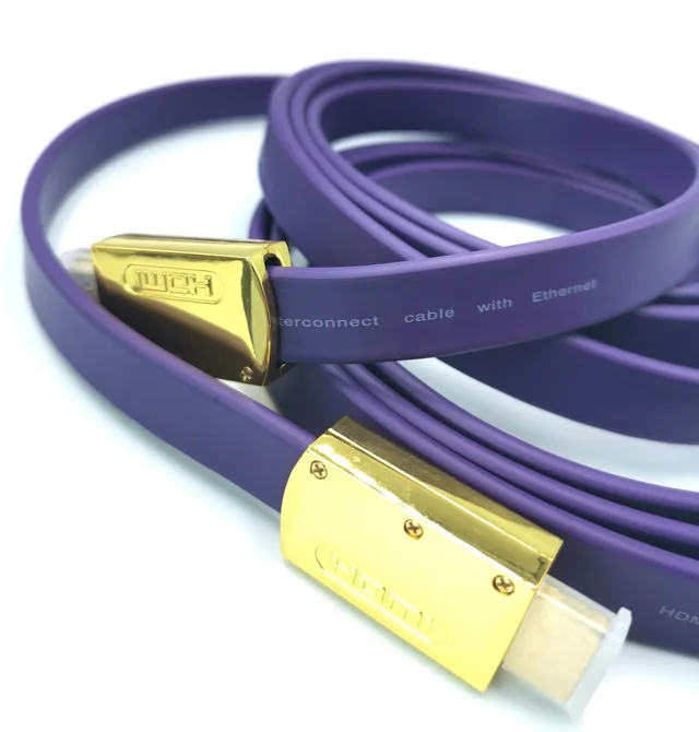 HDMI 2.0V Cable Zinc Alloy Case Flat cable