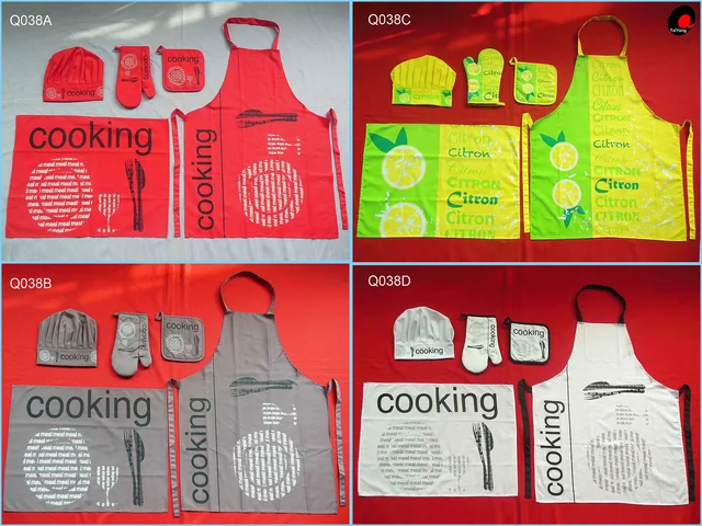 Oven mitt/potholder/apron/chef hat