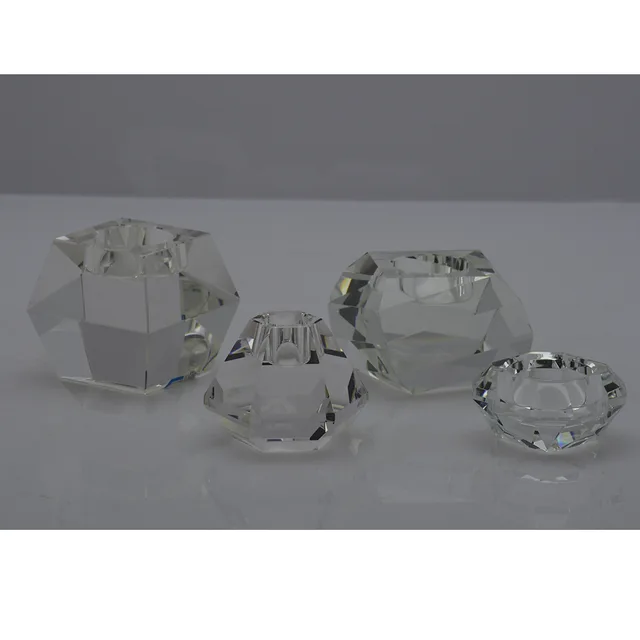 Crystal candle holder, crystal decoration