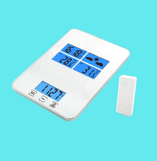 Mulitifunction kitchen scale with wireless outdoor Temperature