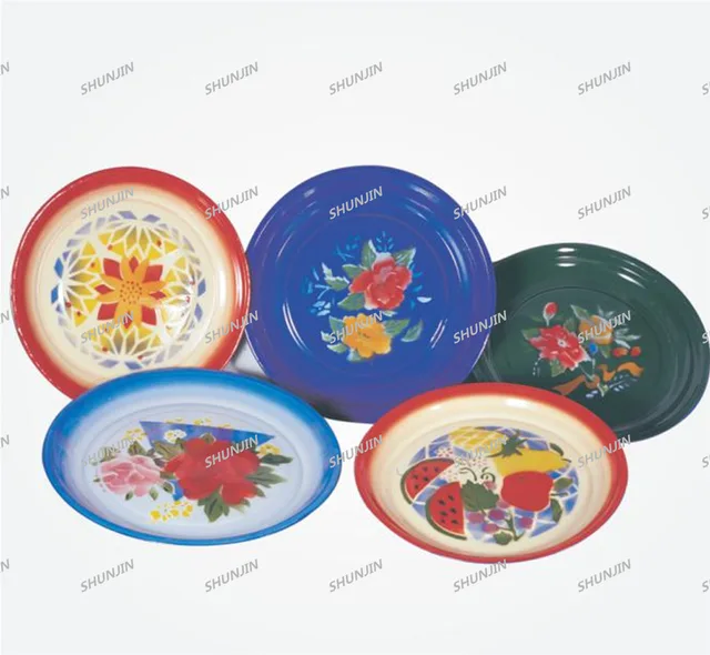 Enamel round tray