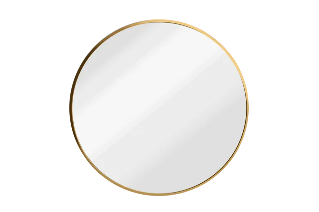 Best selling product new large gold round shape aluminum frame decorative wall mirrors