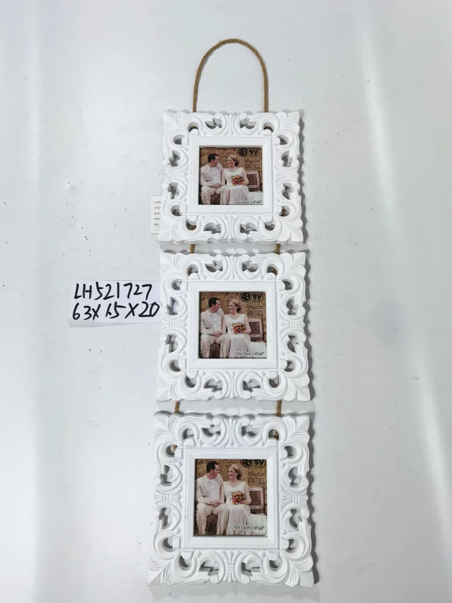 European wooden household hemp rope decorative wall picture frame