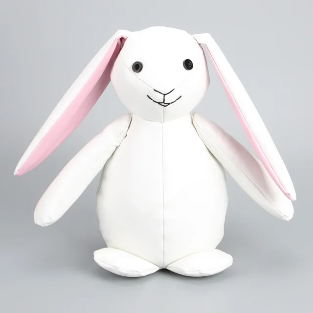 White Microfiber Leather Bunny Girl Gifts for Kids